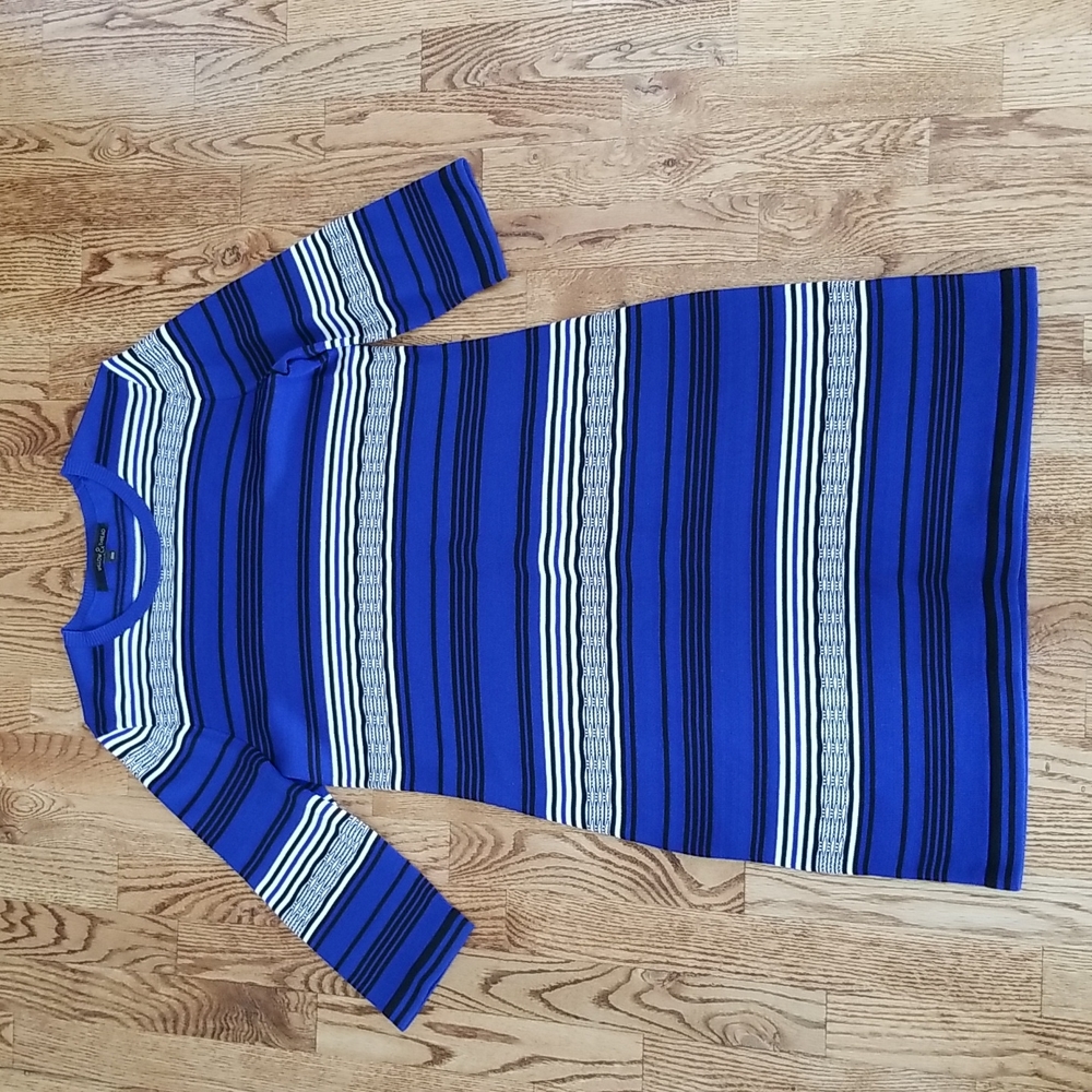 (M) Willow and Thread Bodycon Stretch Viscose Blend Striped Patterned Comfy